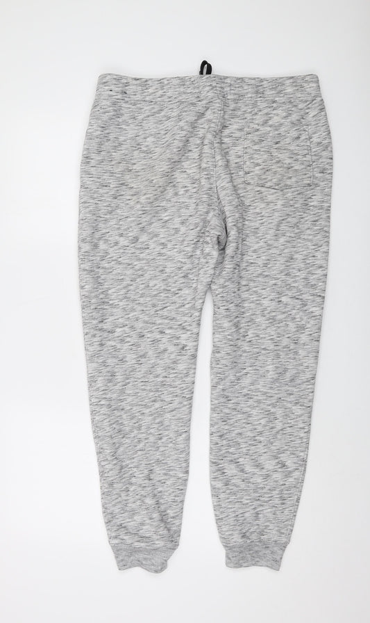 Hollister Mens Grey Polyester Trousers Size L L28 in Regular Drawstring