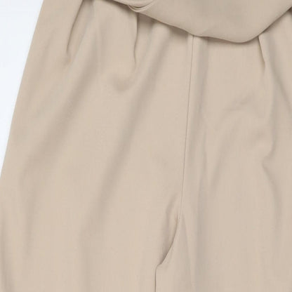 Womens UK Size 8 Nasty Gal Regular Fit  Beige Trousers
