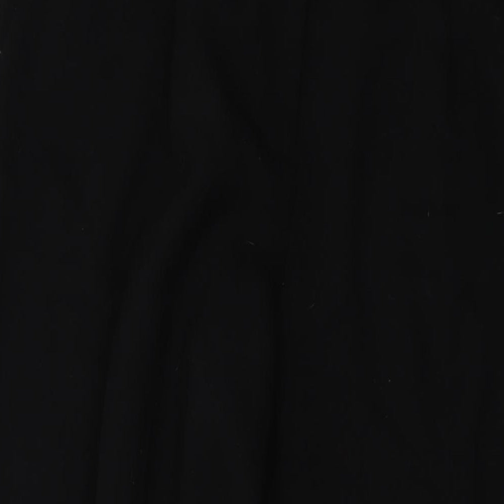 Betty Jackson Womens Black Polyester Trousers Size 16 L32 in Regular Button