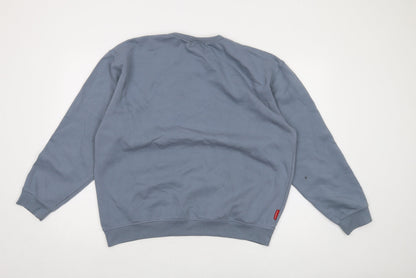 Mens UK Size XL Reebok Blue Pullover Sweatshirt