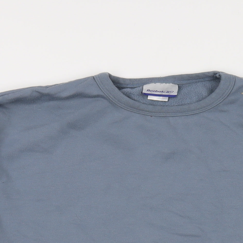 Mens UK Size XL Reebok Blue Pullover Sweatshirt