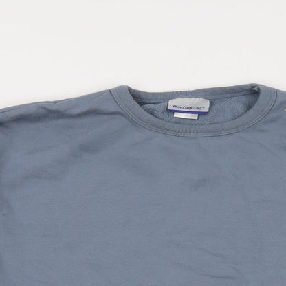 Mens UK Size XL Reebok Blue Pullover Sweatshirt