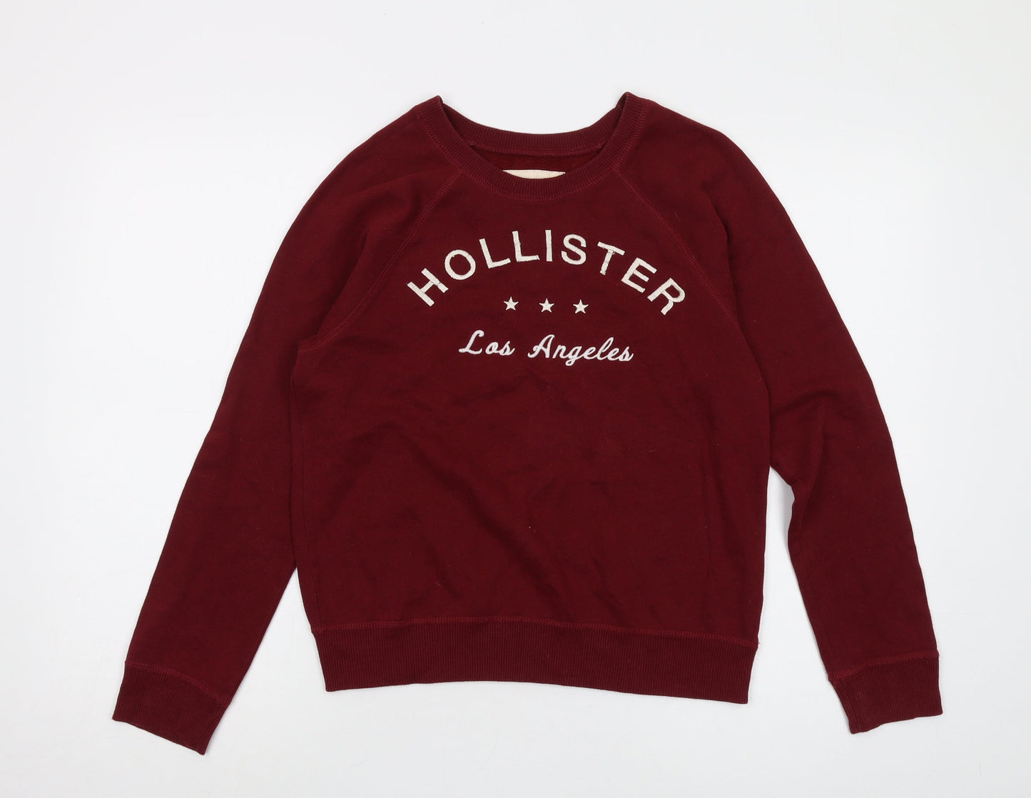 Hollister Womens Red Cotton Pullover Sweatshirt Size XS Pullover