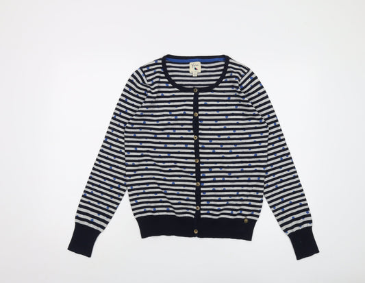 Womens UK Size 12 Yumi Blue Cardigan Jumper