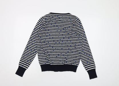 Womens UK Size 12 Yumi Blue Cardigan Jumper