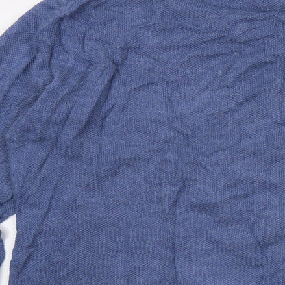 Gant Mens Blue Round Neck Cotton Pullover Jumper Size XL Long Sleeve