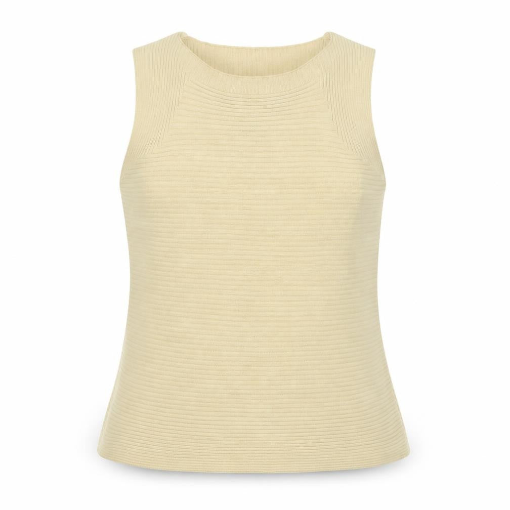 Womens UK Size M Gap Beige Basic Tank