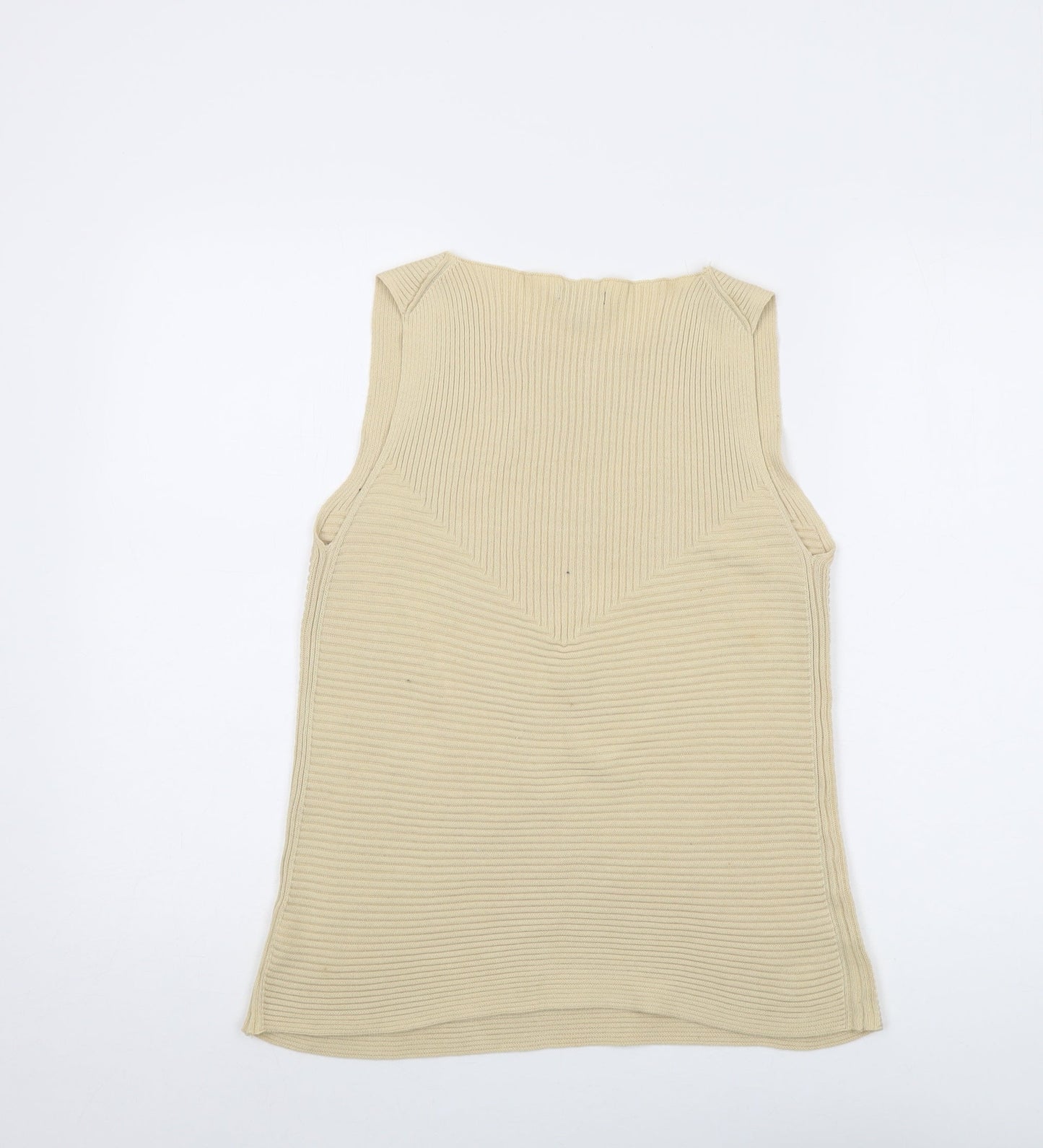 Womens UK Size M Gap Beige Basic Tank