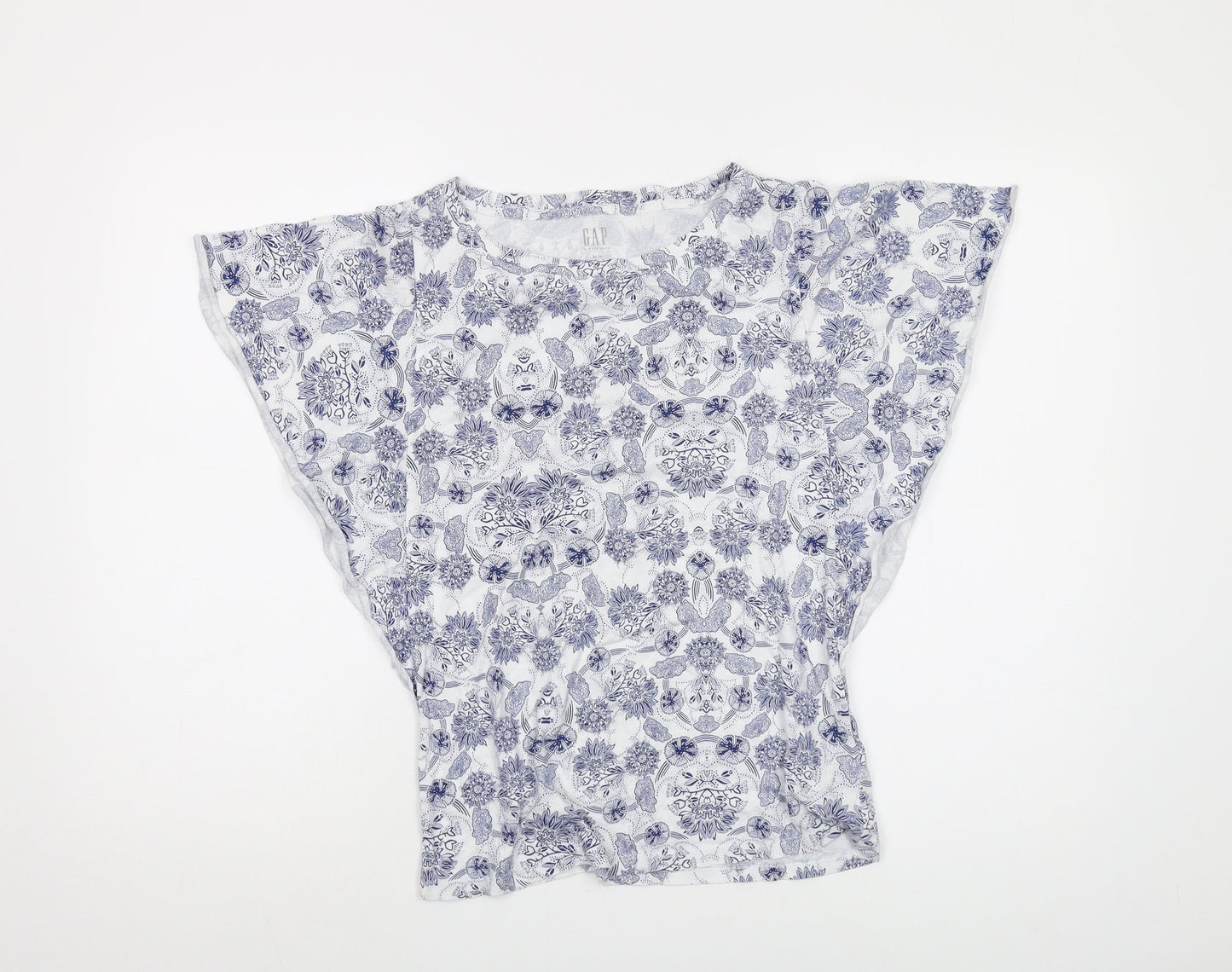 Womens UK Size XS Gap Blue Basic T-Shirt