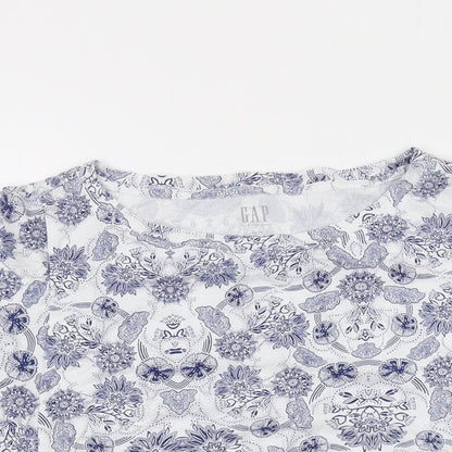 Womens UK Size XS Gap Blue Basic T-Shirt