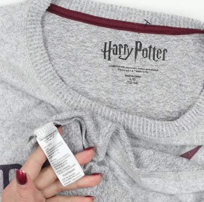 Harry Potter Grey Nightshirt with 3/4 Sleeves, Size 12