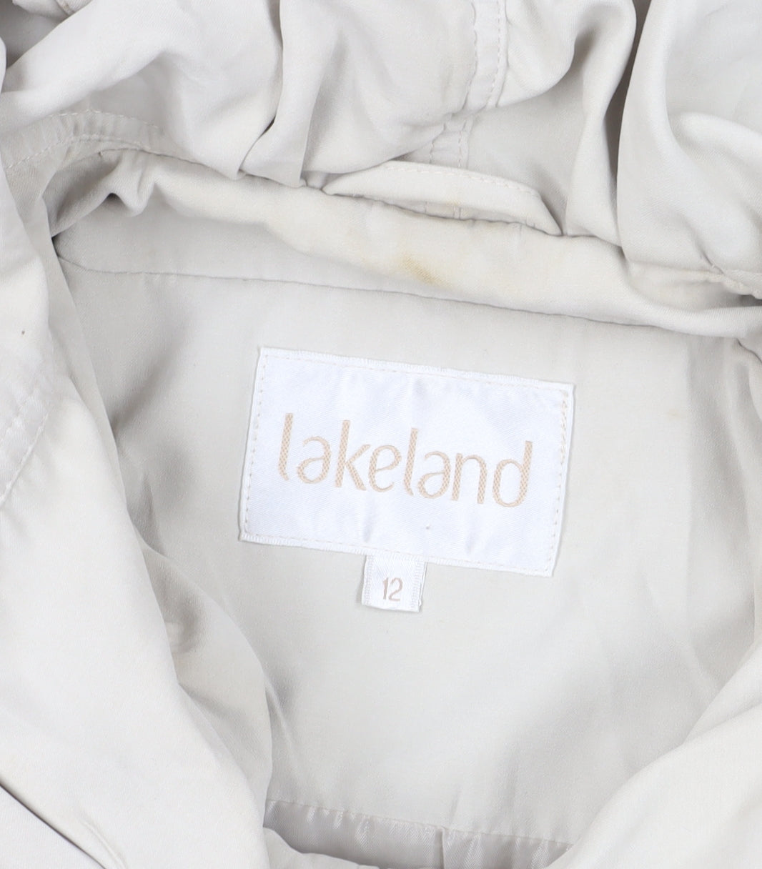 Lakeland Beige Hooded Jacket Size 12 Casual Style