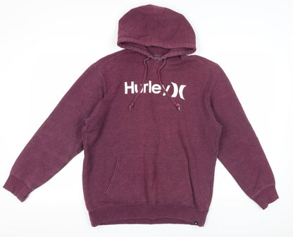 Mens UK Size M Hurley Purple Pullover Hoodie