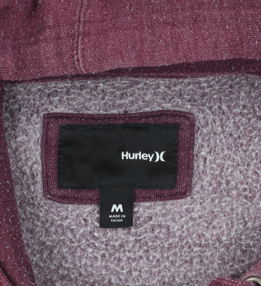 Mens UK Size M Hurley Purple Pullover Hoodie
