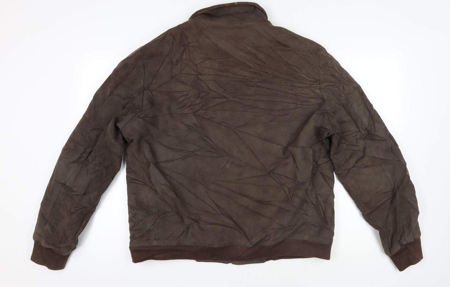 Aquascutum Brown XL Bomber Jacket with Full Zip