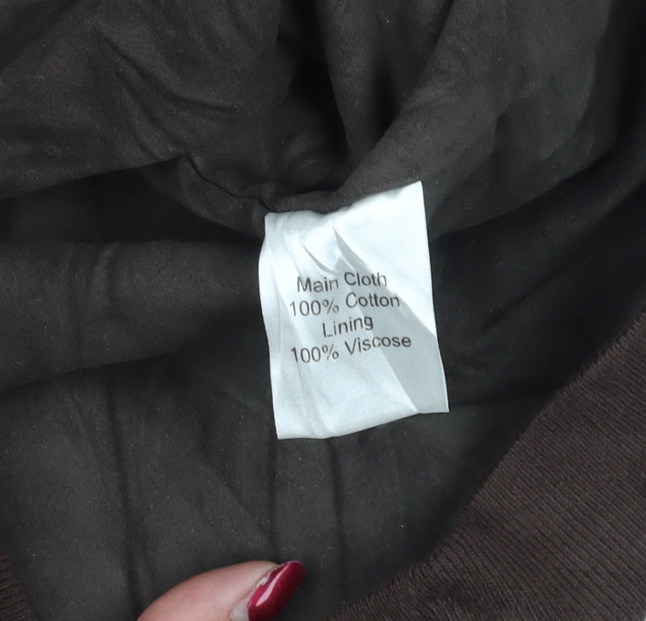 Aquascutum Brown XL Bomber Jacket with Full Zip