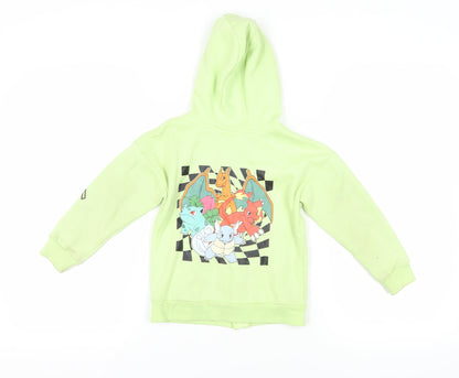 Pokémon Green Full Zip Hoodie for Girls 5-6 Years