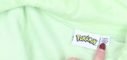 Pokémon Green Full Zip Hoodie for Girls 5-6 Years