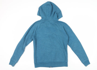 Unisex Adults UK Size 10 Jack Wills Blue Full Zip Hoodie