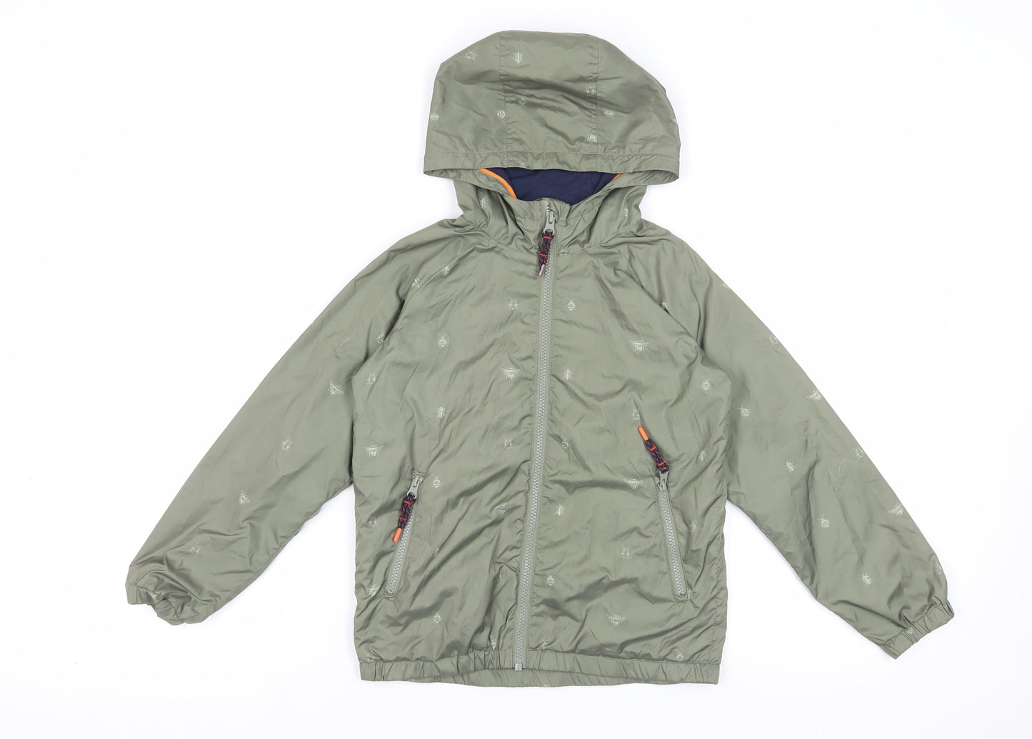 FatFace Green Hooded Animal Print Jacket 9-10 Years