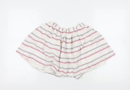 Fat Face Multicoloured Striped Peasant Skirt, Girls 12-13