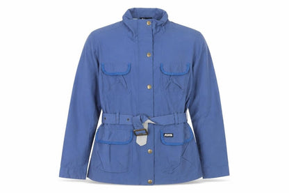 Womens UK Size M Puffa Blue Rain Coat