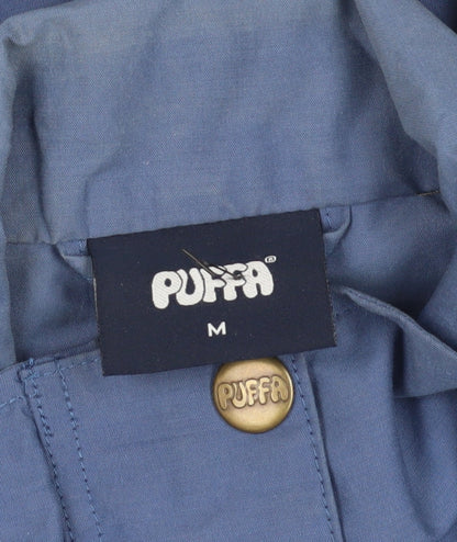 Womens UK Size M Puffa Blue Rain Coat