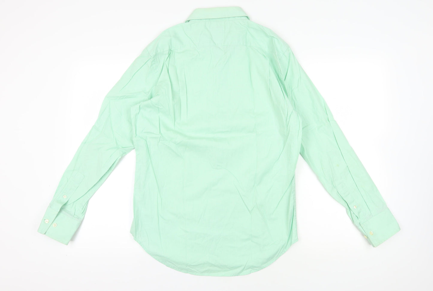 GAP Green Classic Fit Check Shirt - M, Casual, Button-Up
