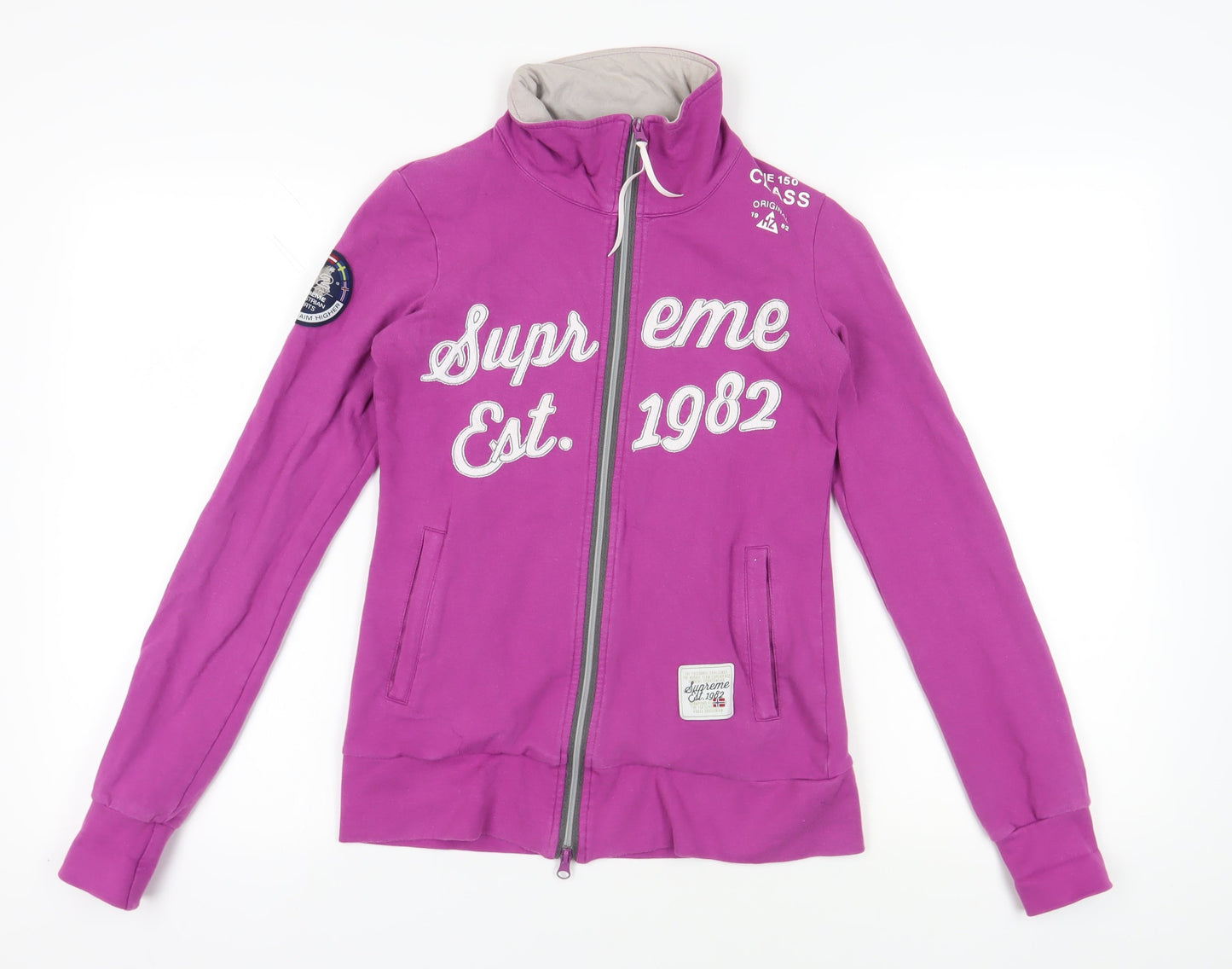 Horze Purple Full Zip Equestrian Sweatshirt L Women
