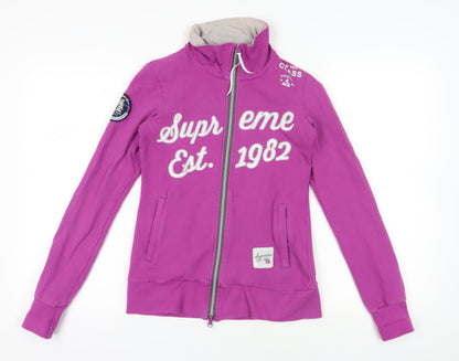 Horze Purple Full Zip Equestrian Sweatshirt L Women