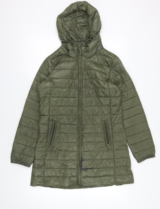 GAP Green Hooded Puffer Jacket M