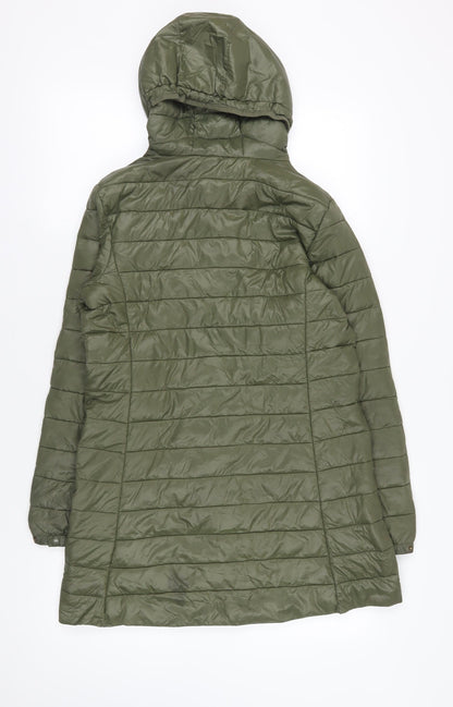 GAP Green Hooded Puffer Jacket M