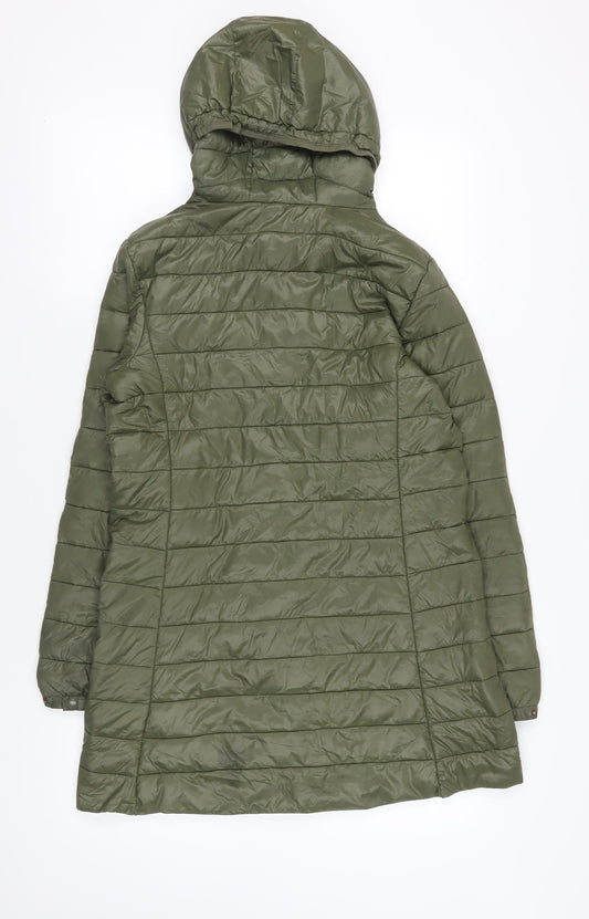 GAP Green Hooded Puffer Jacket M
