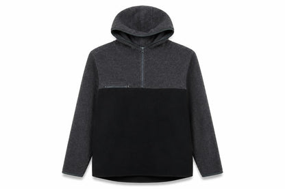 Gap Men's Grey & Black Pullover Hoodie, Size M
