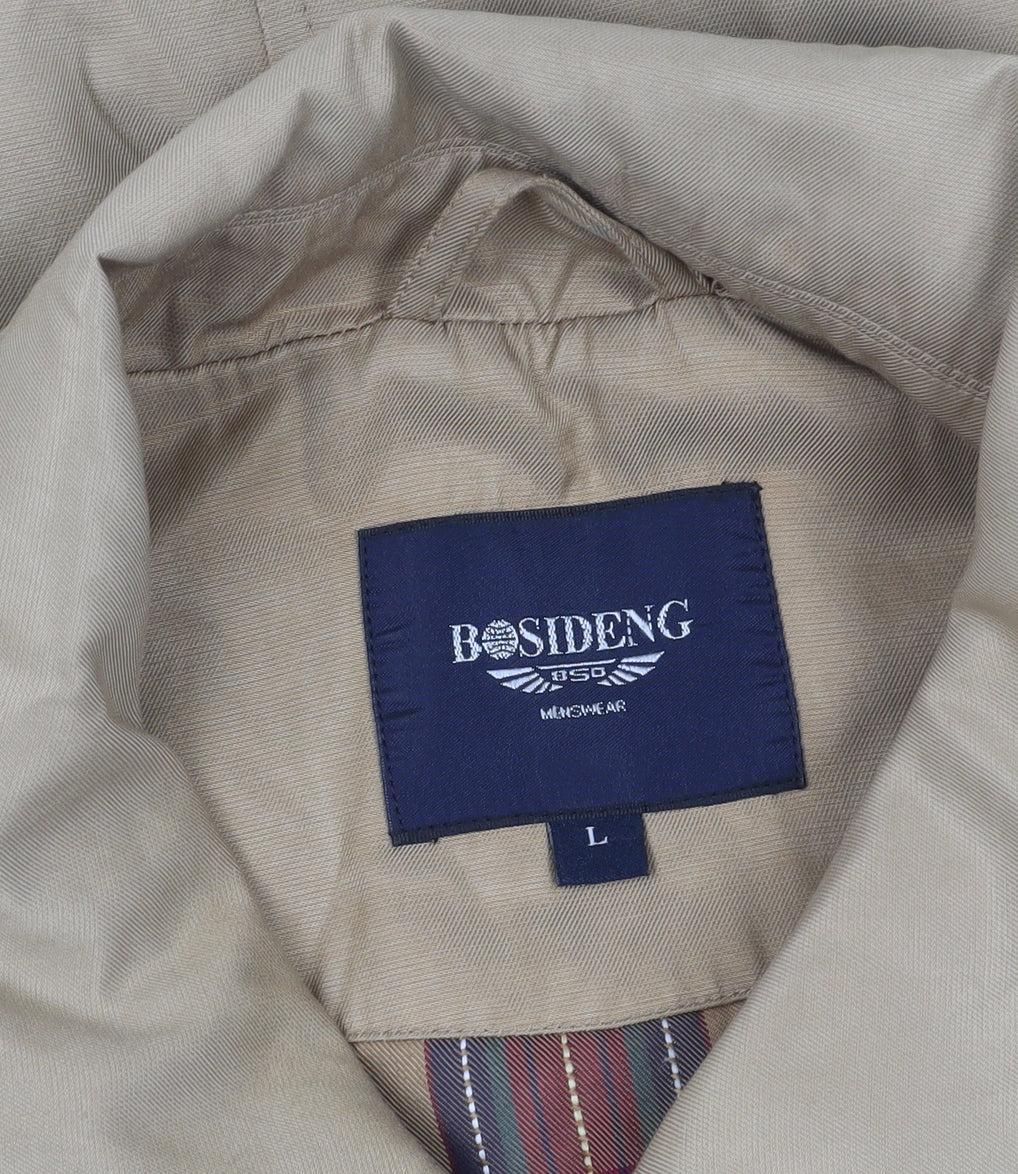 Mens UK Size L Bosideng Beige Windbreaker Coat