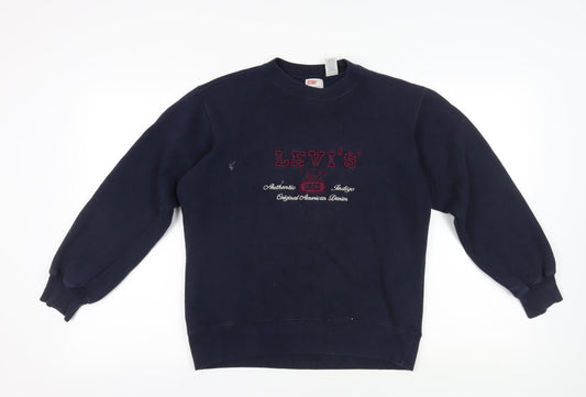 Mens UK Size S Levi's Blue Pullover Sweatshirt