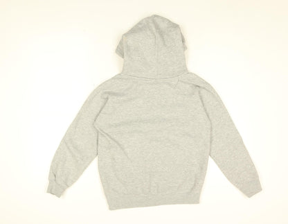 Friends Girls Grey Cotton Pullover Hoodie Size 9-10 Years Pullover - Friends Logo