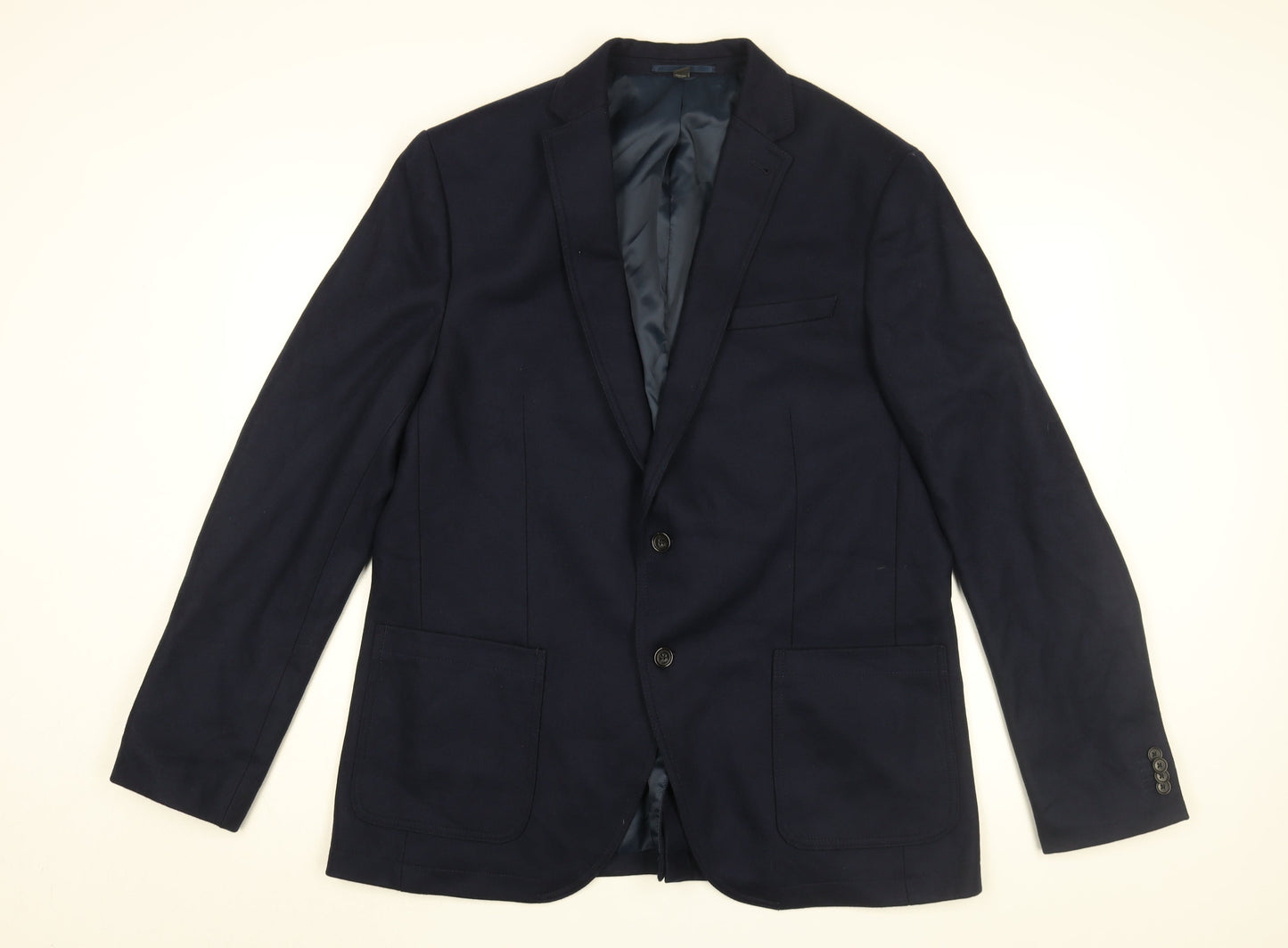Mens UK Size 46 Marks and Spencer Regular Blue Suit Jacket