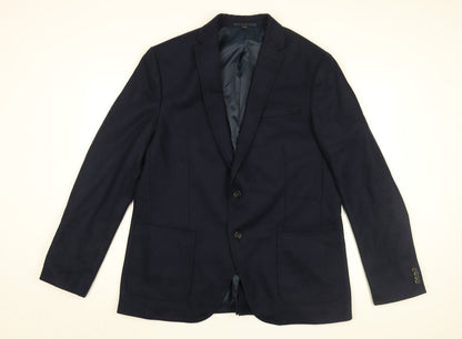Mens UK Size 46 Marks and Spencer Regular Blue Suit Jacket