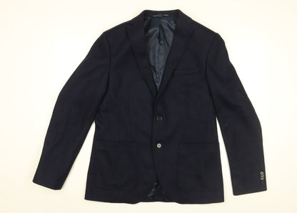 Mens UK Size 40 Marks and Spencer Regular Blue Suit Jacket