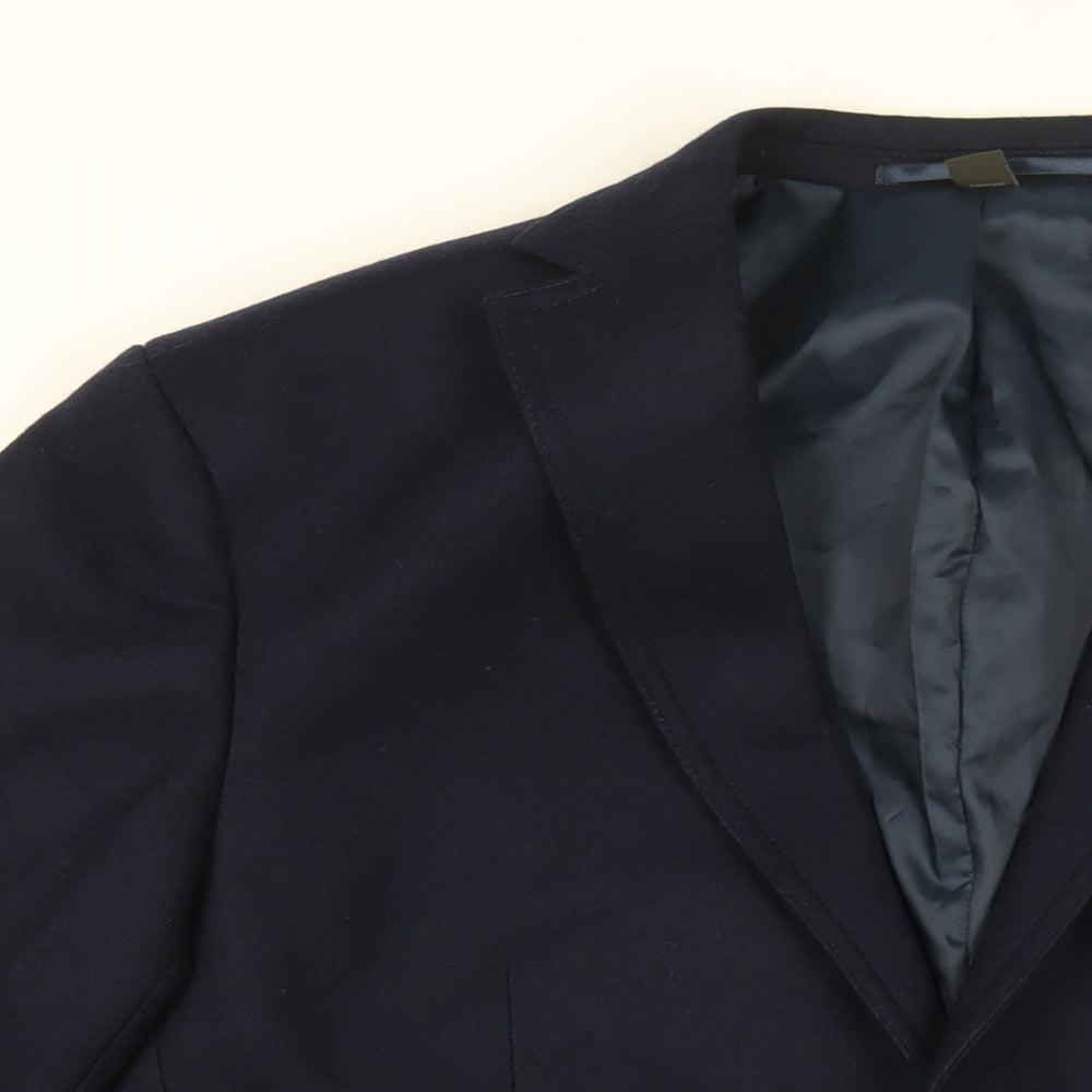 Mens UK Size 40 Marks and Spencer Regular Blue Suit Jacket