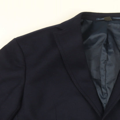 Mens UK Size 40 Marks and Spencer Regular Blue Suit Jacket