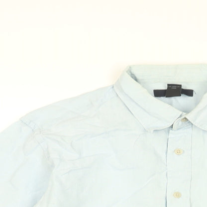 Gap Mens Blue Cotton Button-Up Size S Collared Button