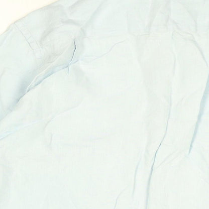 Gap Mens Blue Cotton Button-Up Size S Collared Button