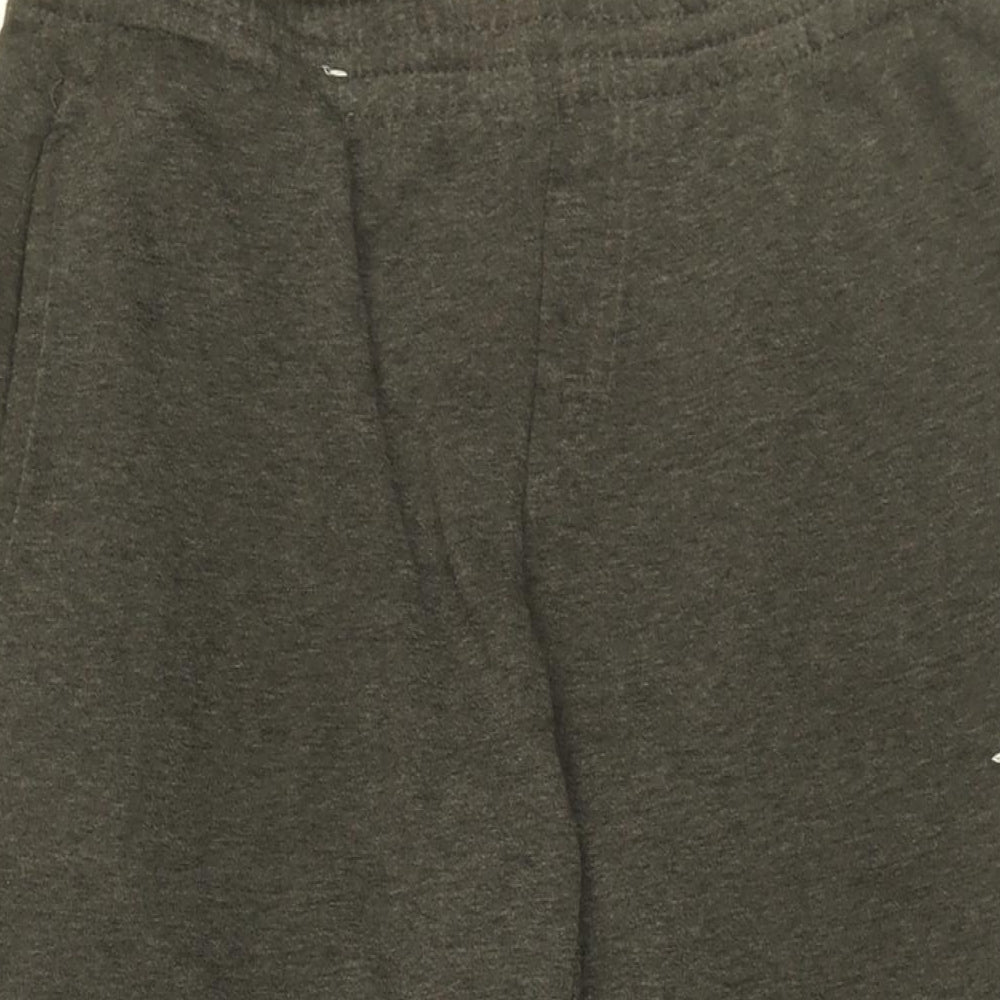 Slazenger Mens Grey Cotton Jogger Trousers Size S L27 in Regular Drawstring