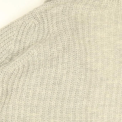 Bartolini Womens Grey V-Neck Acrylic Cardigan Jumper Size M