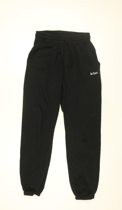 Womens UK Size L Lee Cooper Regular Fit Jogger Black Trousers