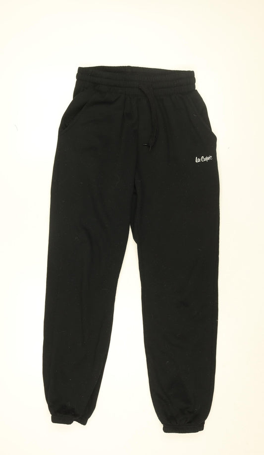 Womens UK Size L Lee Cooper Regular Fit Jogger Black Trousers