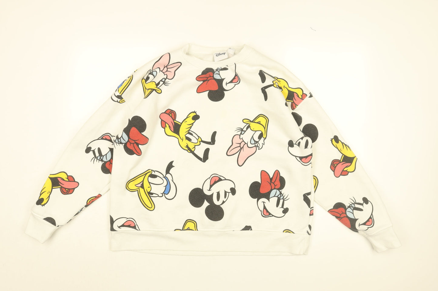 Womens UK Size M Disney White Pullover Sweatshirt
