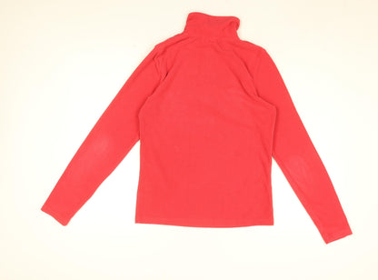 Brekka Womens Pink Polyester Pullover Sweatshirt Size S Zip